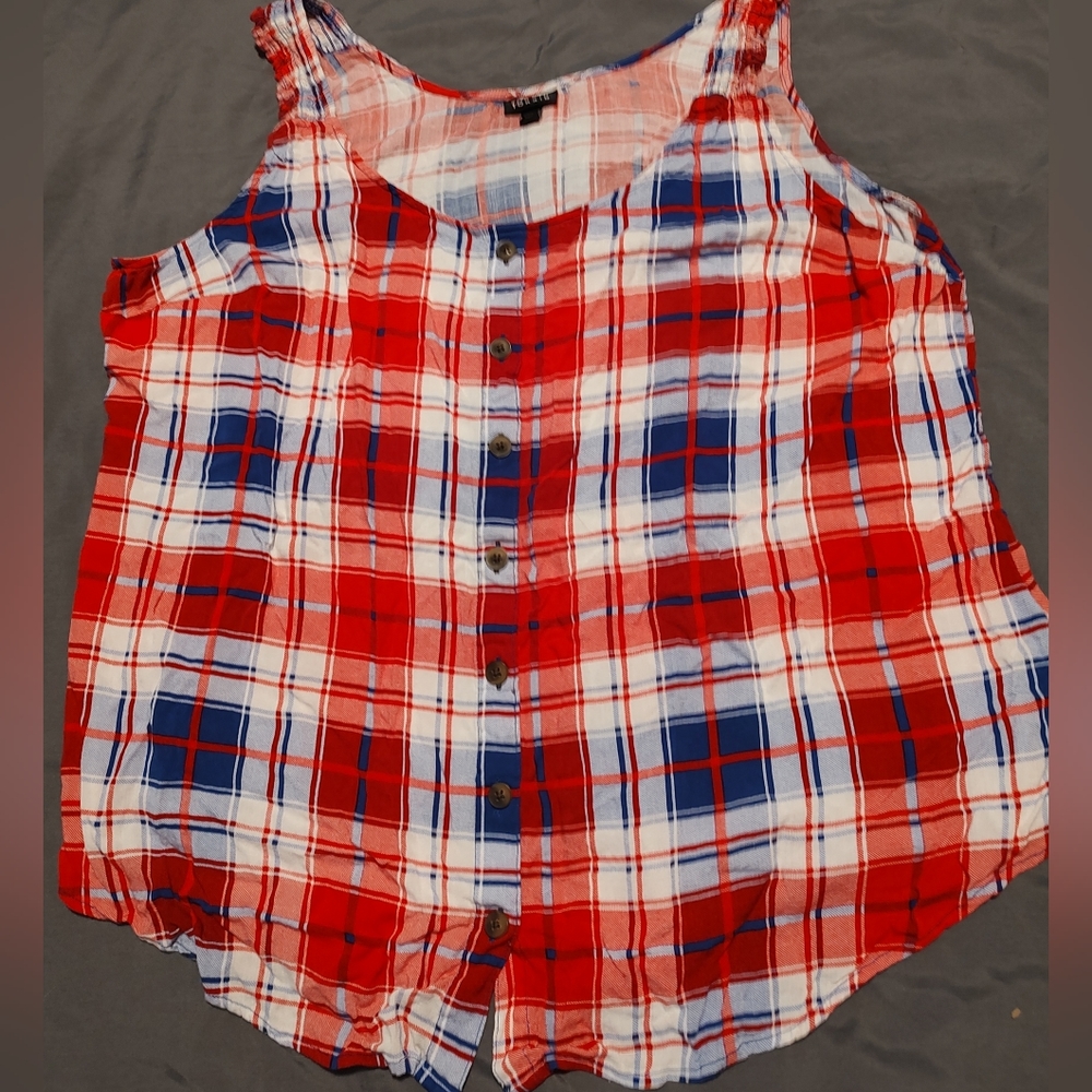 Torrid Slub Button Front Tank sz 2